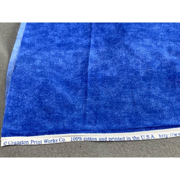 Blue Textured Cotton 1/2 yard Fabric By Cranston Print Works Co. - Picture 3 of 5